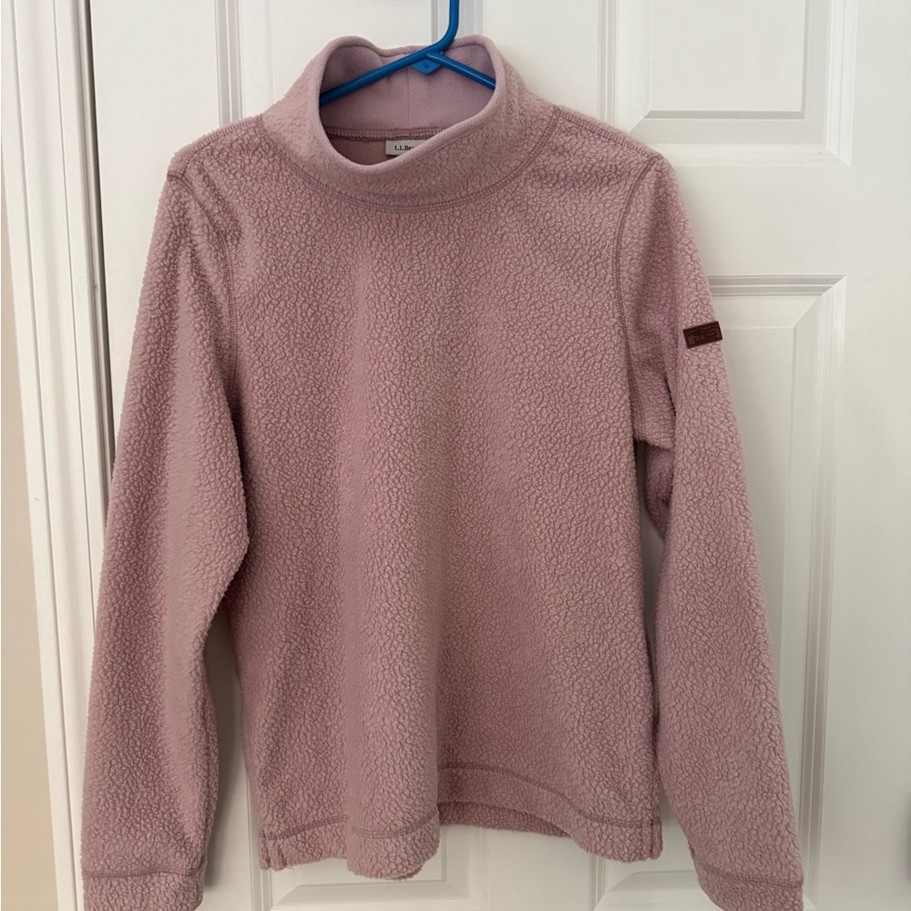 L.L. Bean Soft Pink Turtleneck Sweater